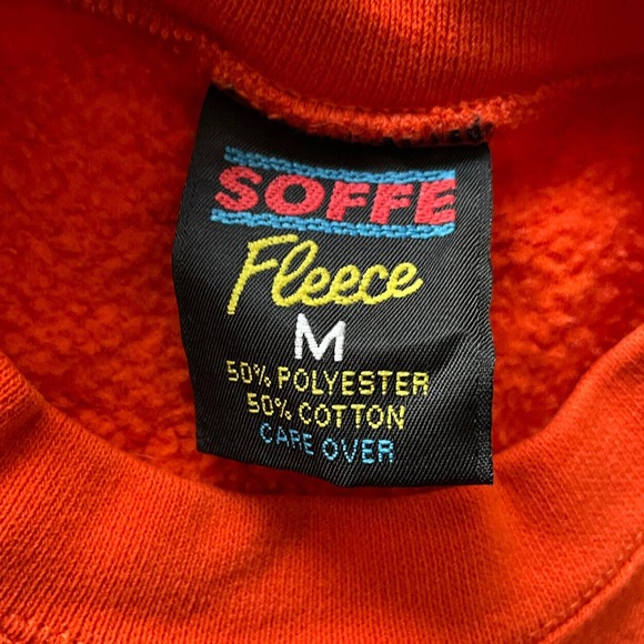 Vintage Orange Clemson‎ University Tigers Sweatshirt Medium Football Embroidered - Picture 3 of 6